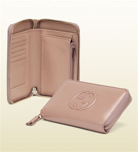 gucci pink butterfly wallet|gucci soho wallet pink.